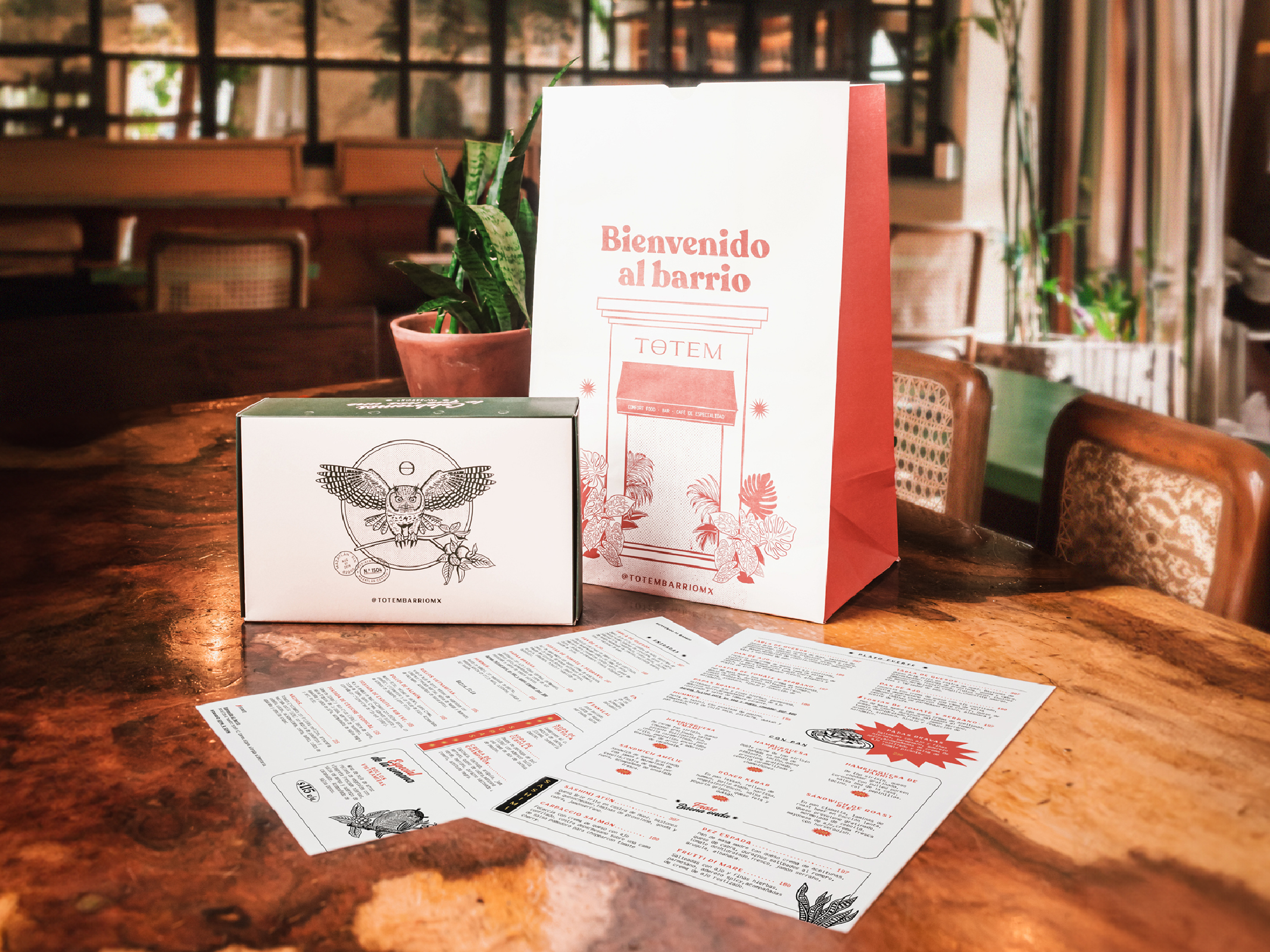 Totem restaurante en el centro de mazatlan empaques packaging
